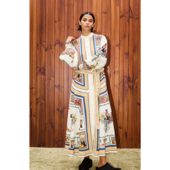 Alemais mercado shirtdress US 4 - Picture 1 of 9